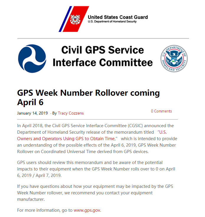 Fiasko gambling Bitterhed Notice on GPS Week Number Rollover - 6 April 2019