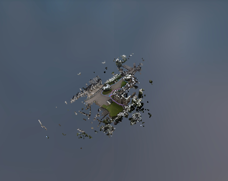 Tersus British Castle point cloud sample data for Heritage